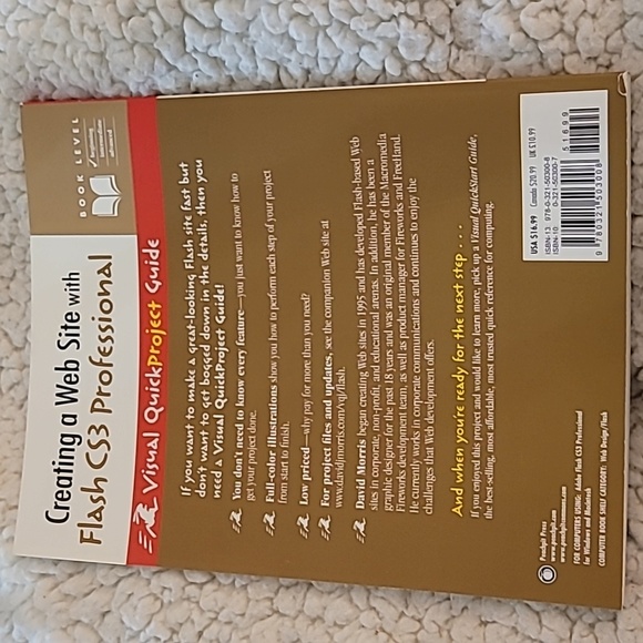 Creating a website with Flash CS3 Professional paperback book By David Morris - Picture 6 of 6